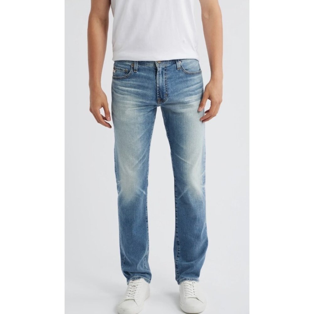 NWT AG Adriano Goldschmied The Everett Jeans Light Wash 38R Mens Denim MSRP $225
